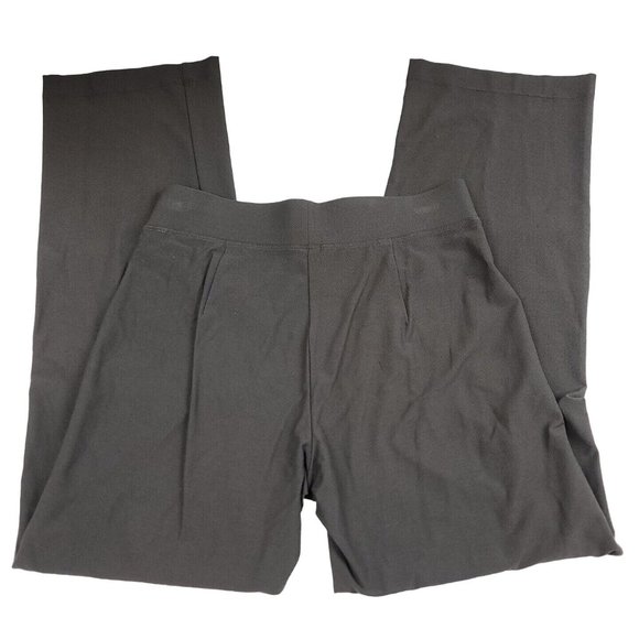 Eileen Fisher Womens XS Pants High Rise Brown Pull On Straight Leg Stretch Cozy - Picture 6 of 13